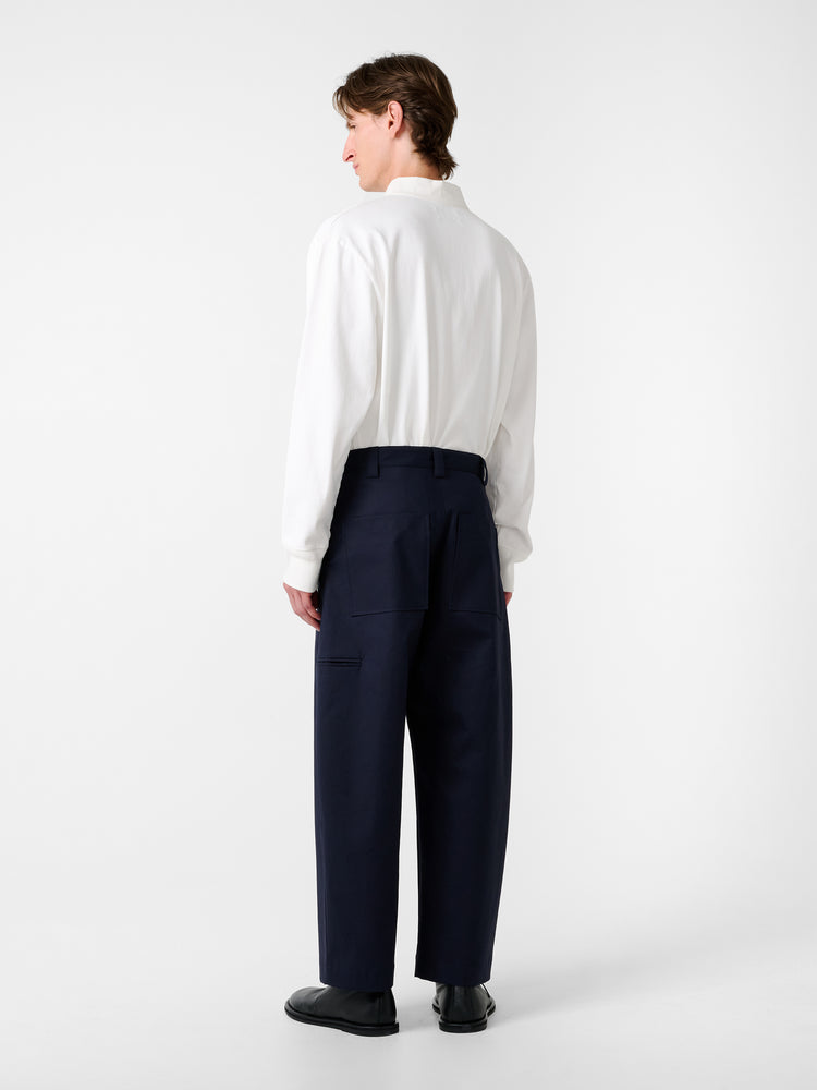 SN × MACKINTOSH TAY PANT IN NAVY