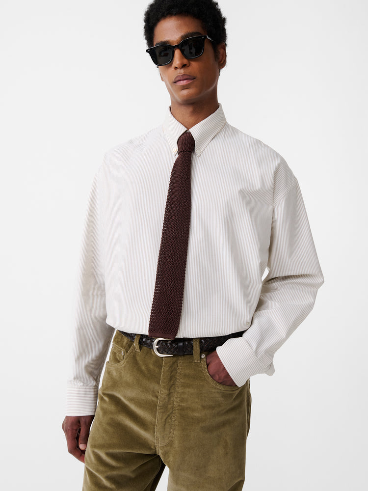 SILK TIE IN ESPRESSO