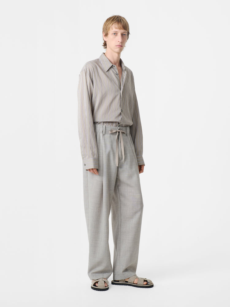 VIEW SHIRT IN PUTTY STRIPE