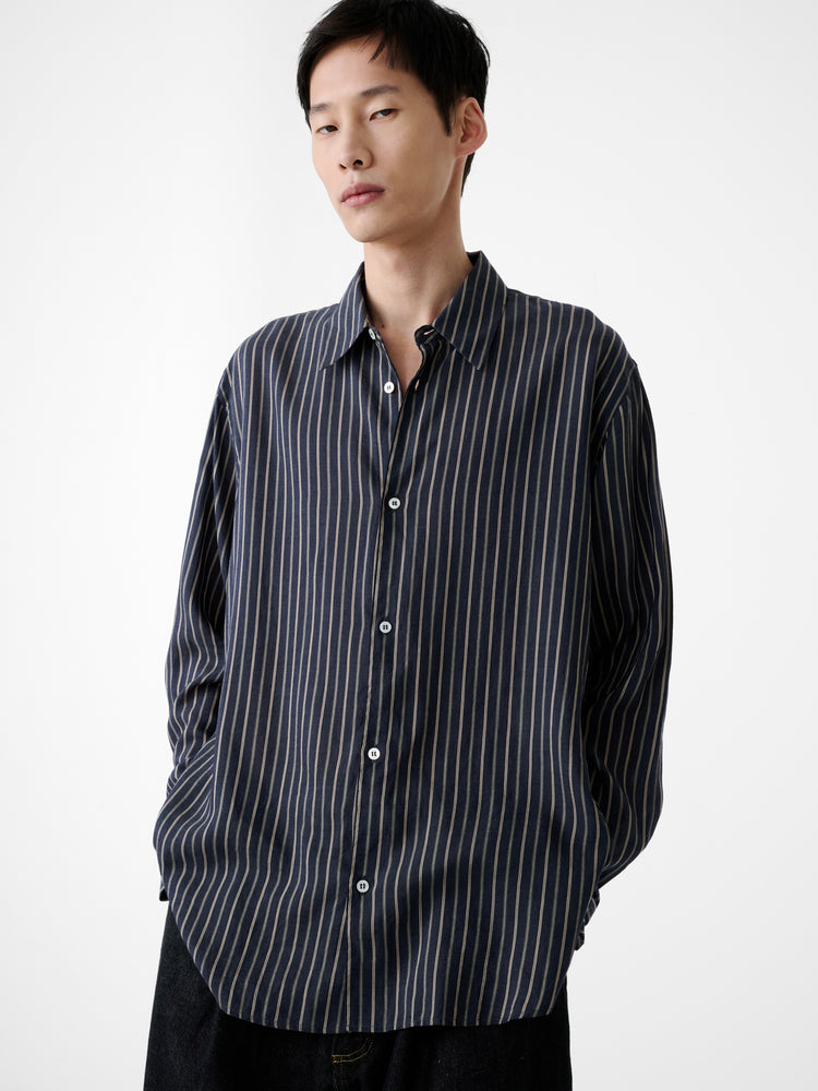 VIEW SHIRT IN INDIGO STRIPE