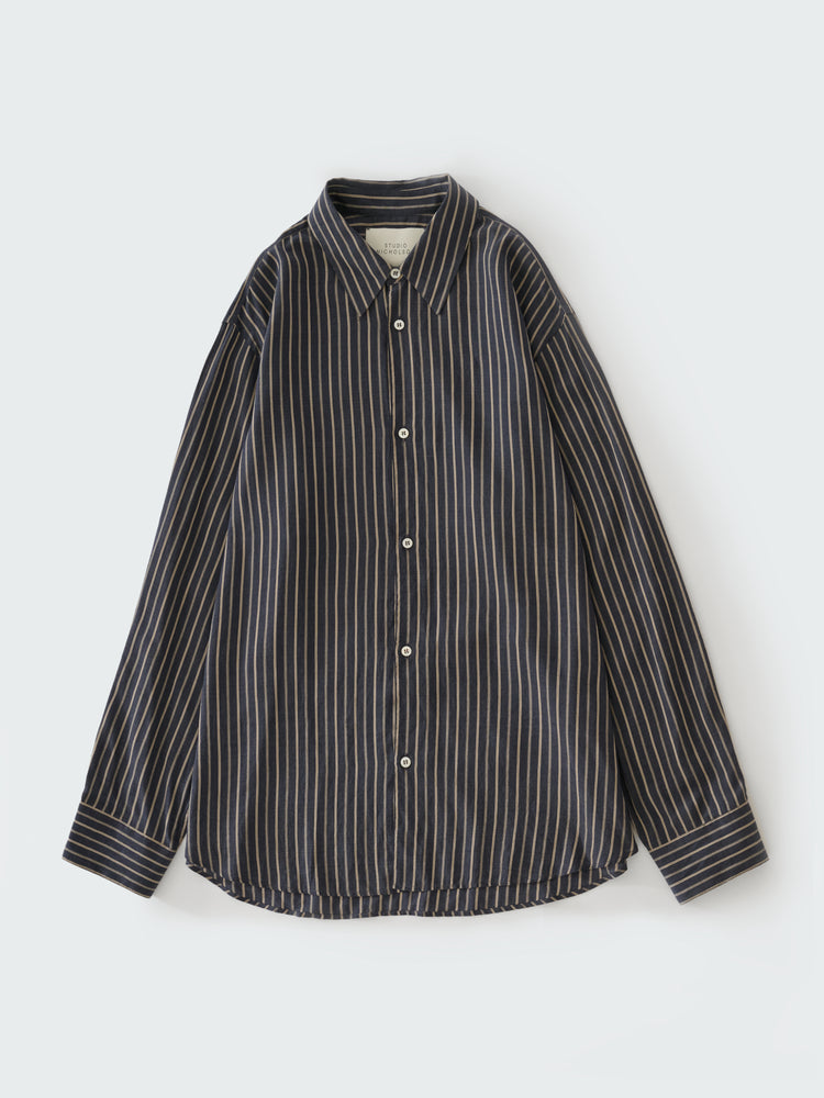 VIEW SHIRT IN INDIGO STRIPE