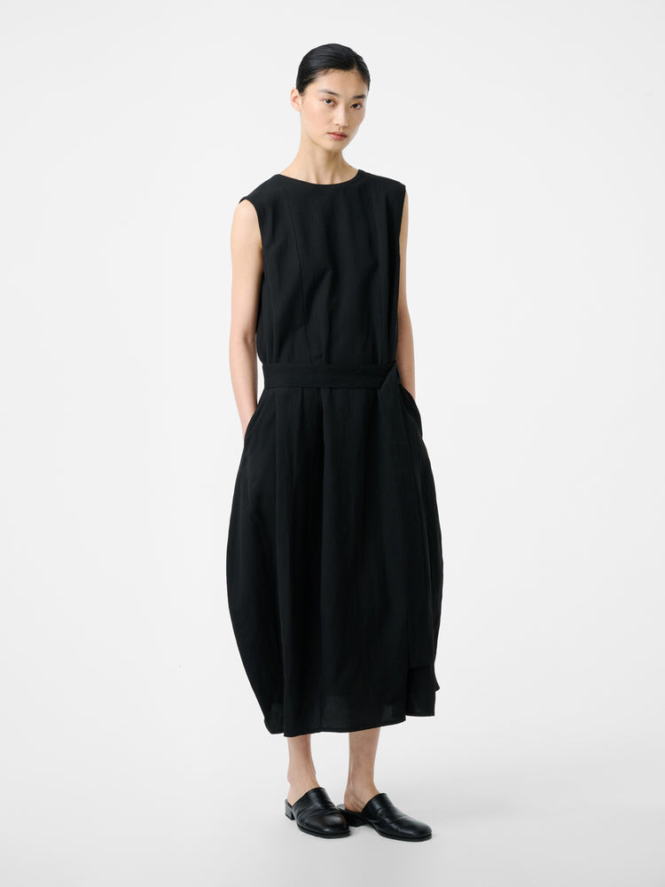 WOLD DRESS IN BLACK