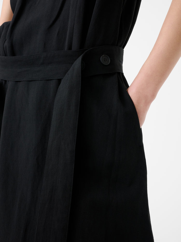 WOLD DRESS IN BLACK