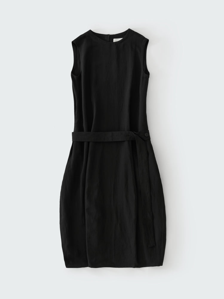 WOLD DRESS IN BLACK