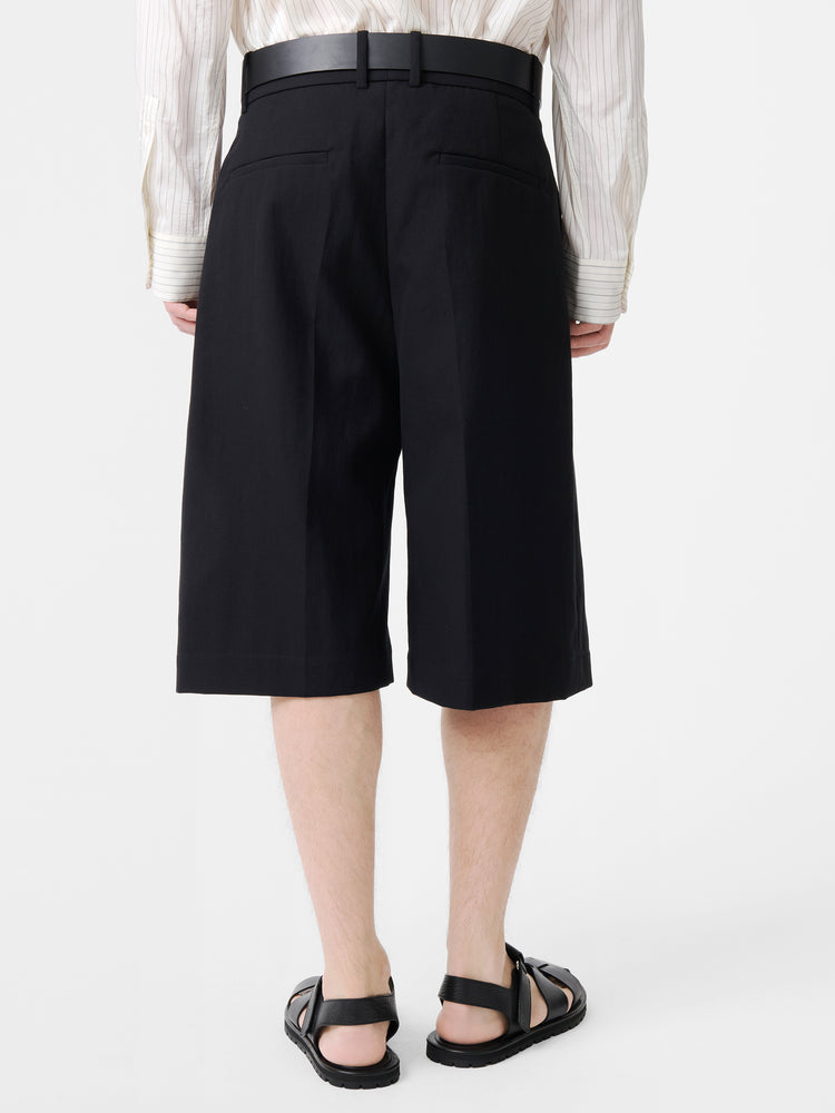 FOWLD SHORT IN BLACK