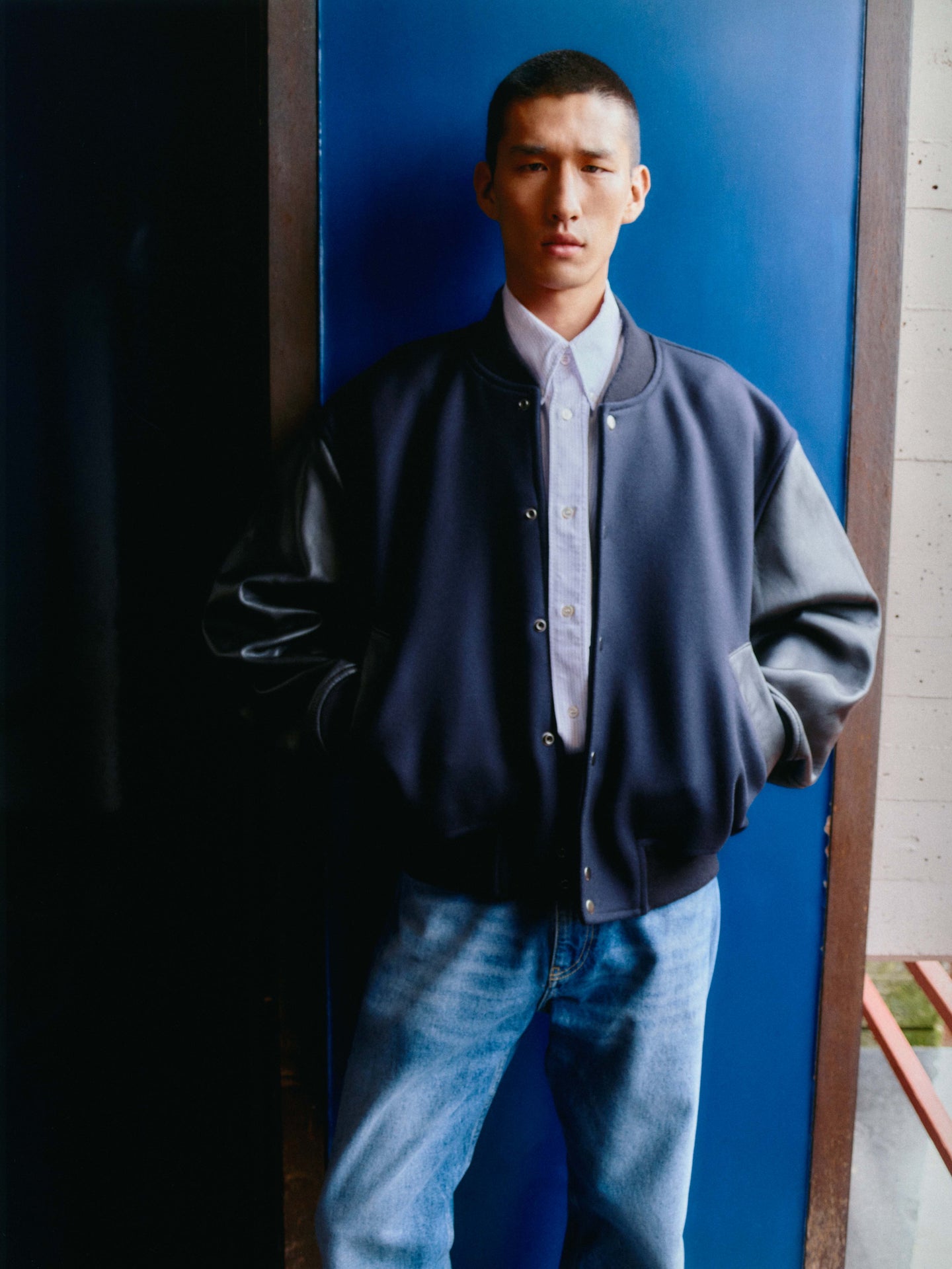 RUSKIN SHIRT IN LILAC STRIPE