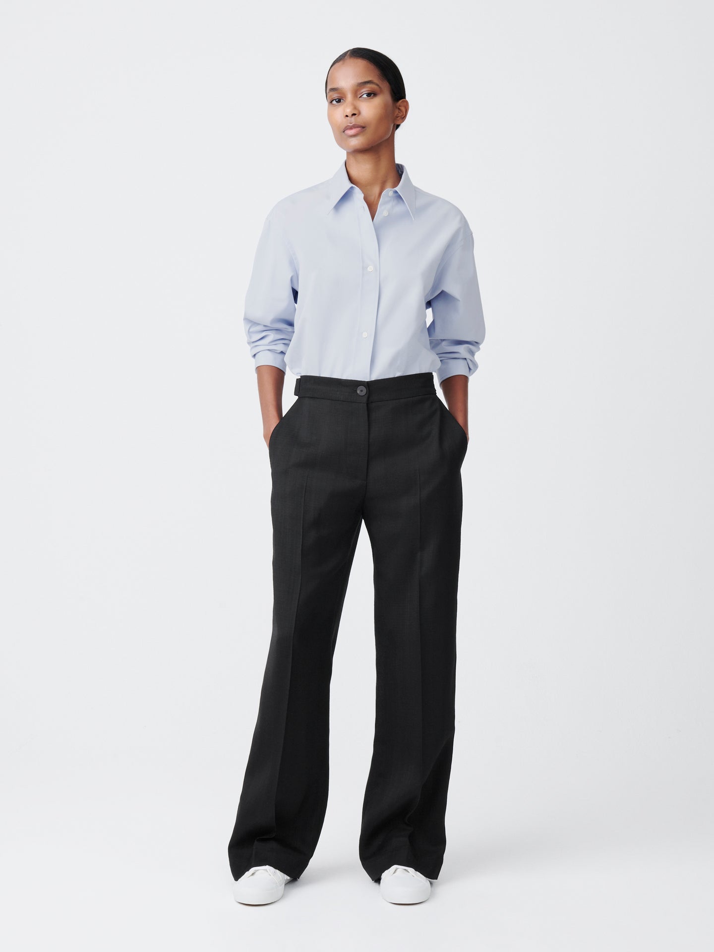 REYNOSA BASKET WEAVE PANT IN BLACK
