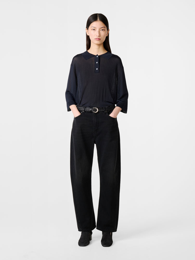 DENJO DENIM PANT IN WASHED BLACK