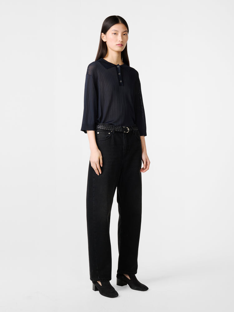 DENJO DENIM PANT IN WASHED BLACK