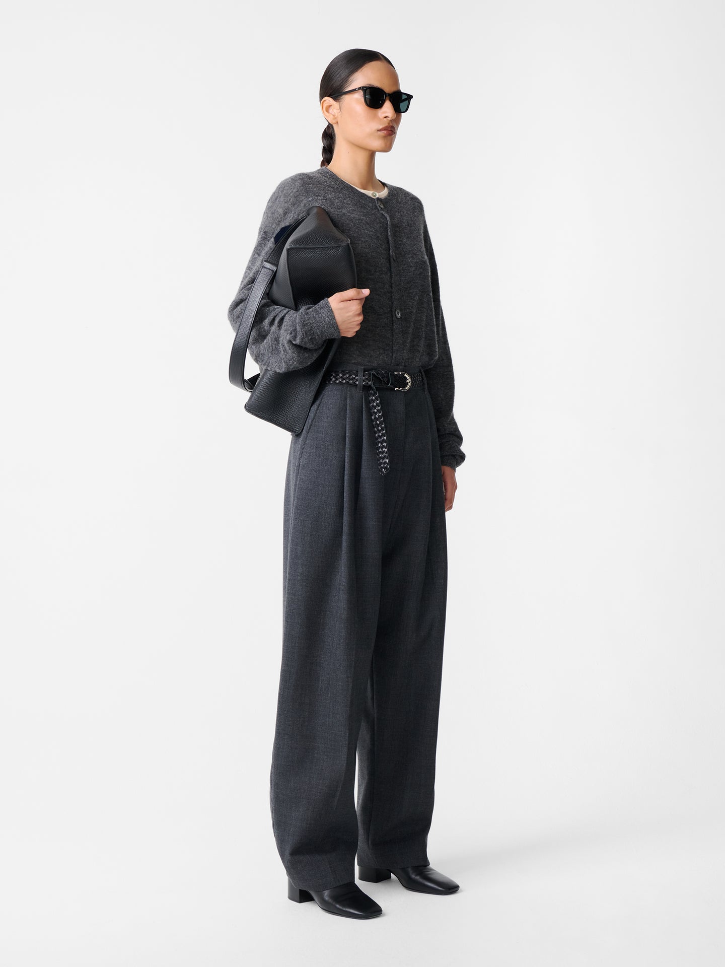 ACUNA HERITAGE WOOL PANT IN SLATE MELANGE