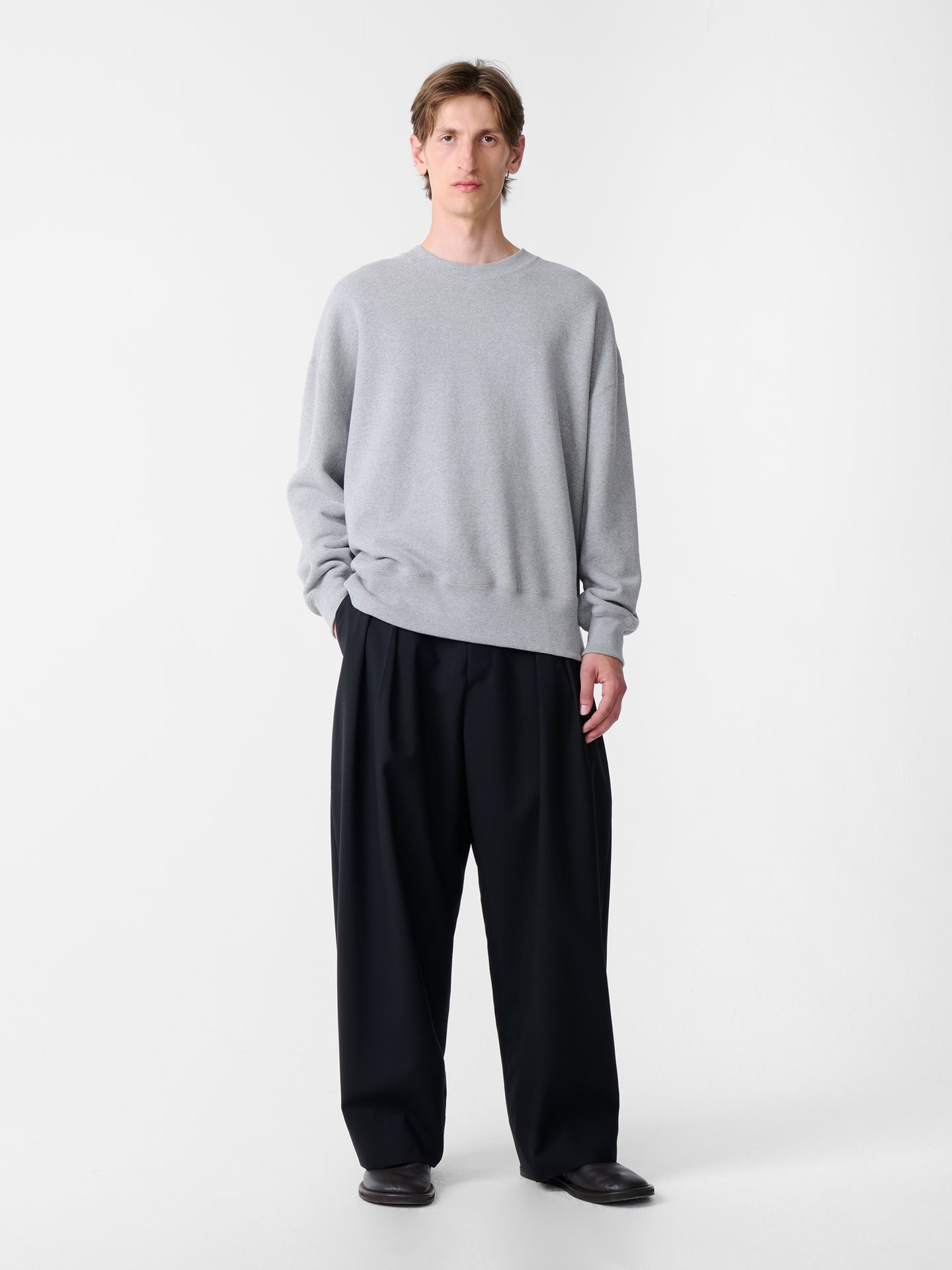 SN X BEAMS PLUS ALVY DOUBLE PLEAT PANT IN DARKEST NAVY