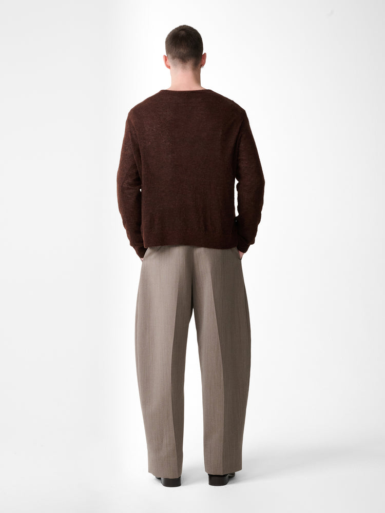 ANDRES CARDIGAN IN CHESTNUT