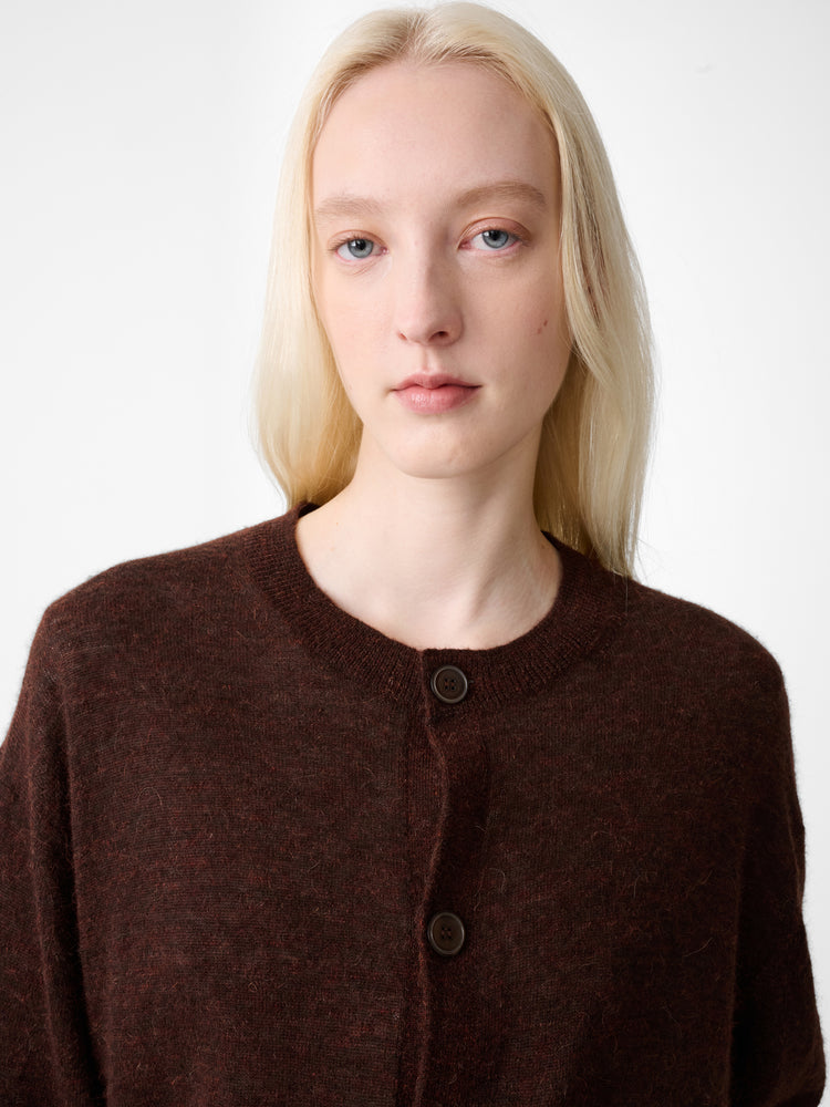 ANDRES CARDIGAN IN CHESTNUT