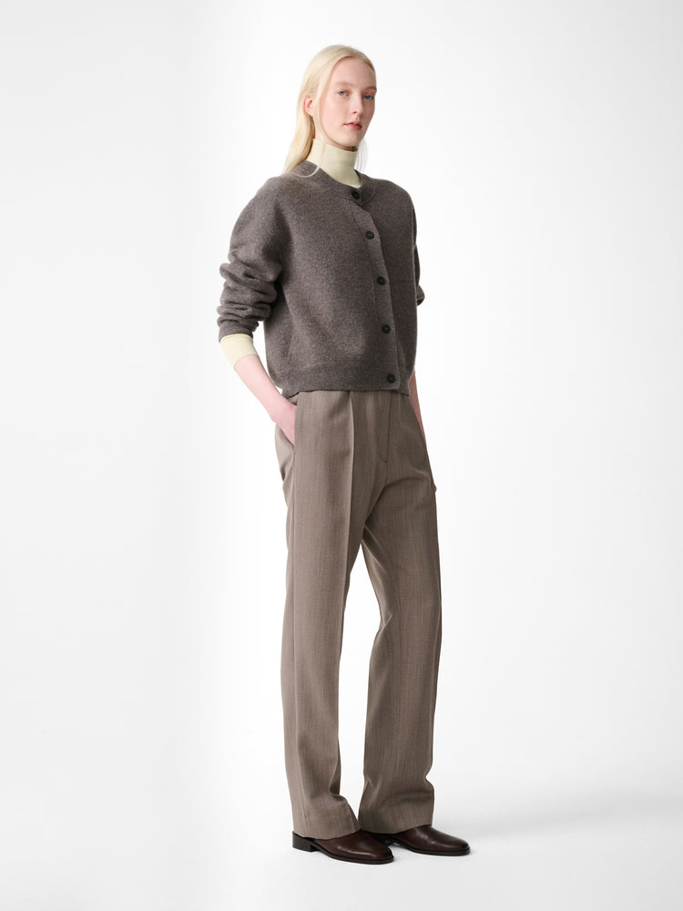ARVINE CARDIGAN KNIT IN MOUSE