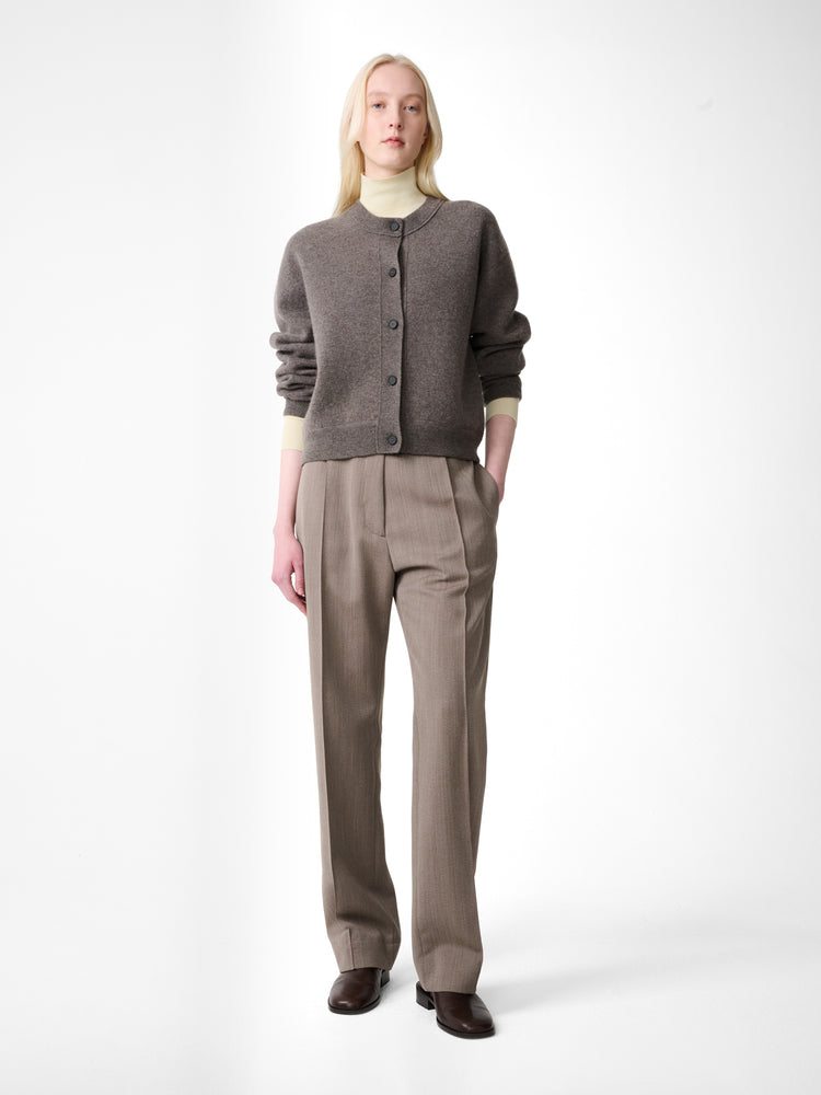 ARVINE CARDIGAN KNIT IN MOUSE