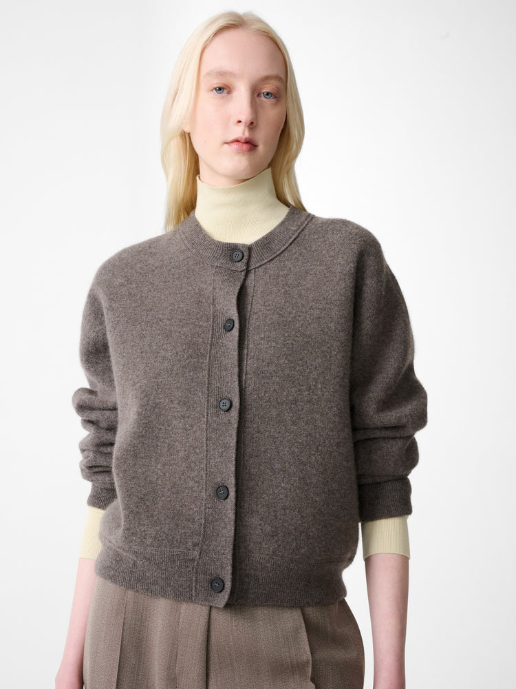 ARVINE CARDIGAN KNIT IN MOUSE