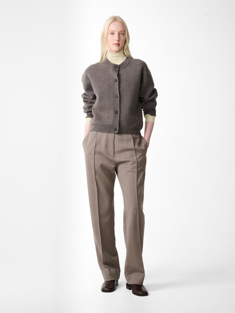 ARVINE CARDIGAN KNIT IN MOUSE