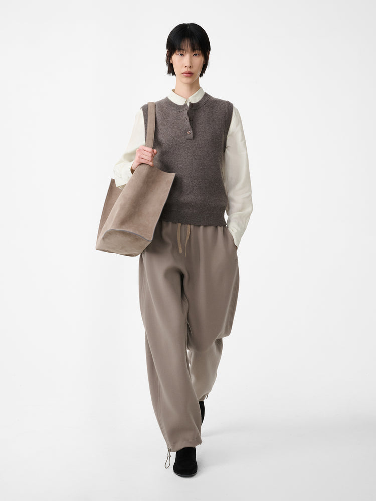 AUREL KNIT VEST IN MOUSE