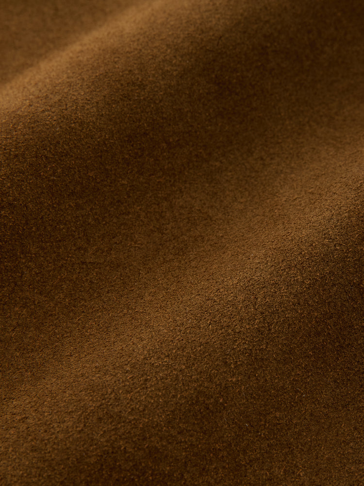 BOWE SUEDE JACKET IN MUSTARD