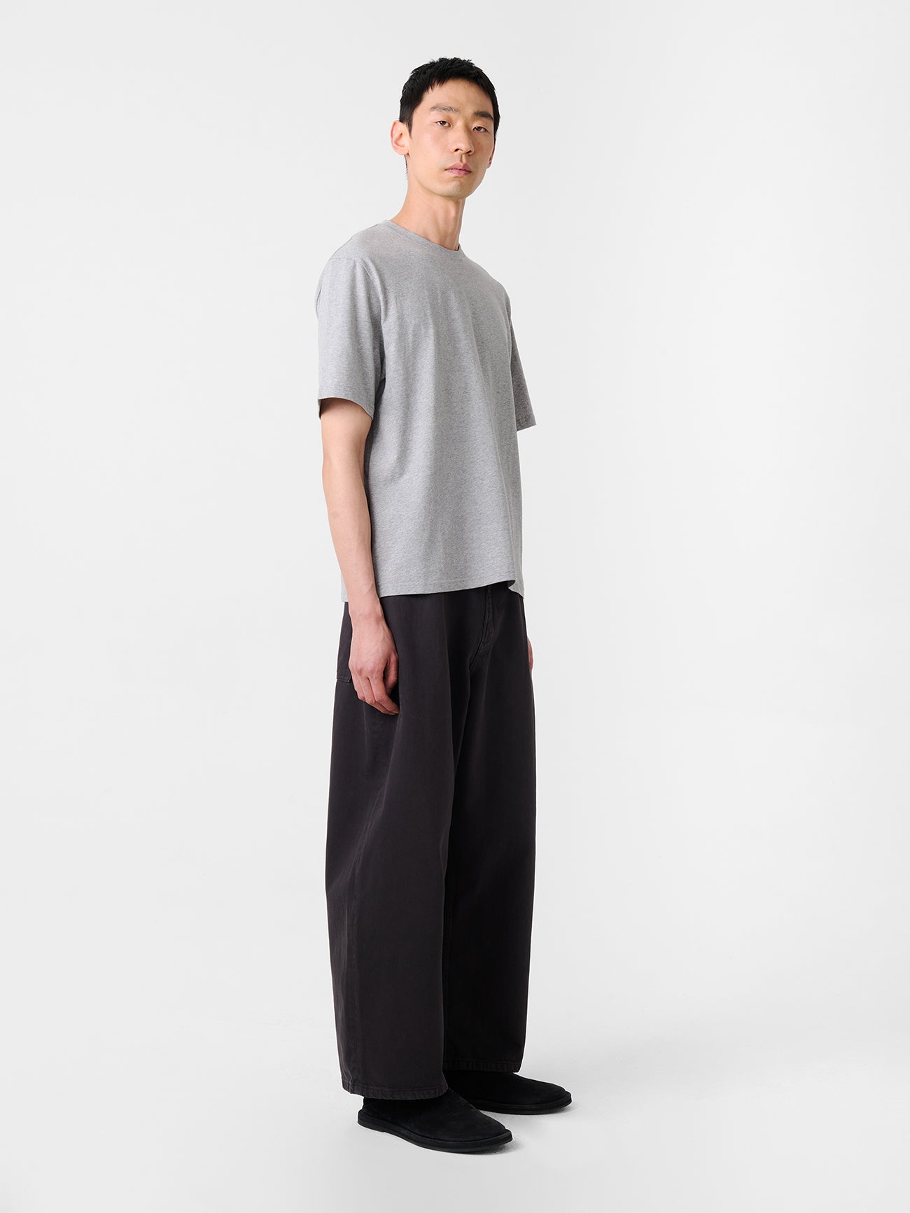 BRIC T-SHIRT IN GREY MARL