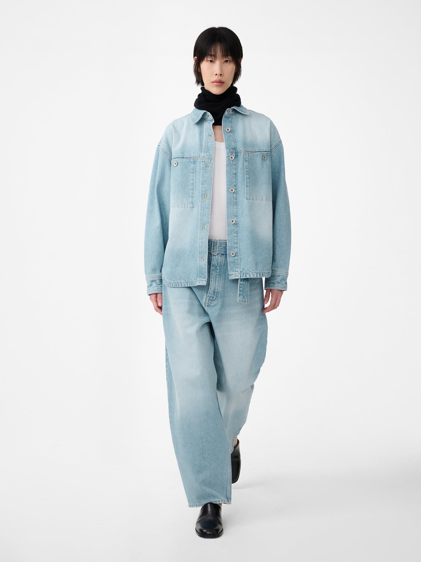CAHUN DENIM PANT IN BLEACHED WASH