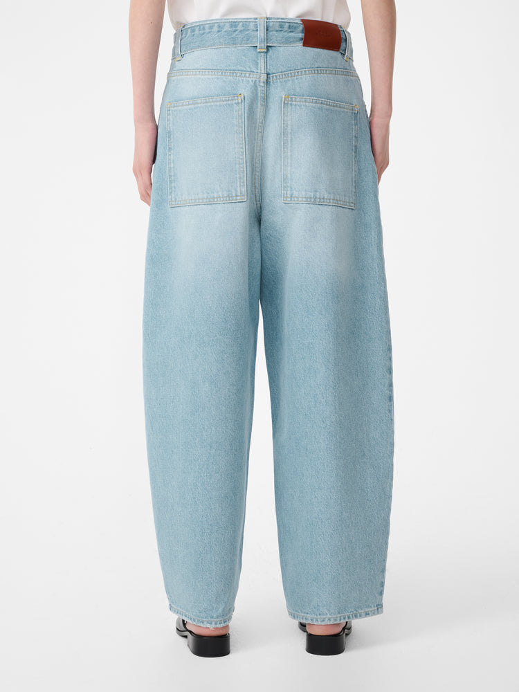 CAHUN DENIM PANT IN BLEACHED WASH