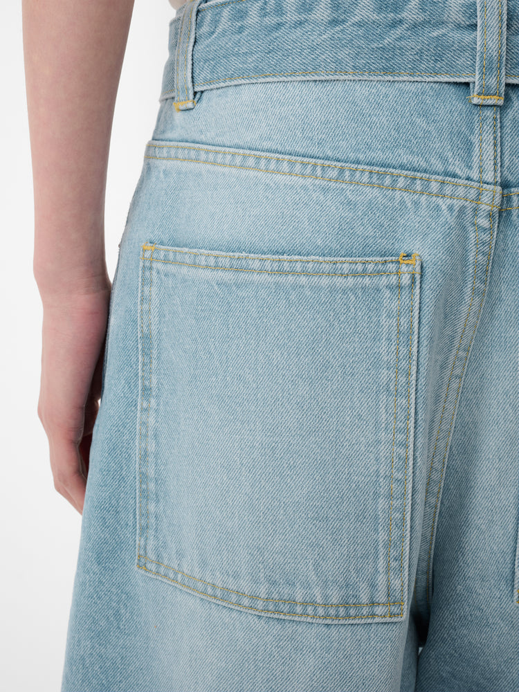 CAHUN DENIM PANT IN BLEACHED WASH