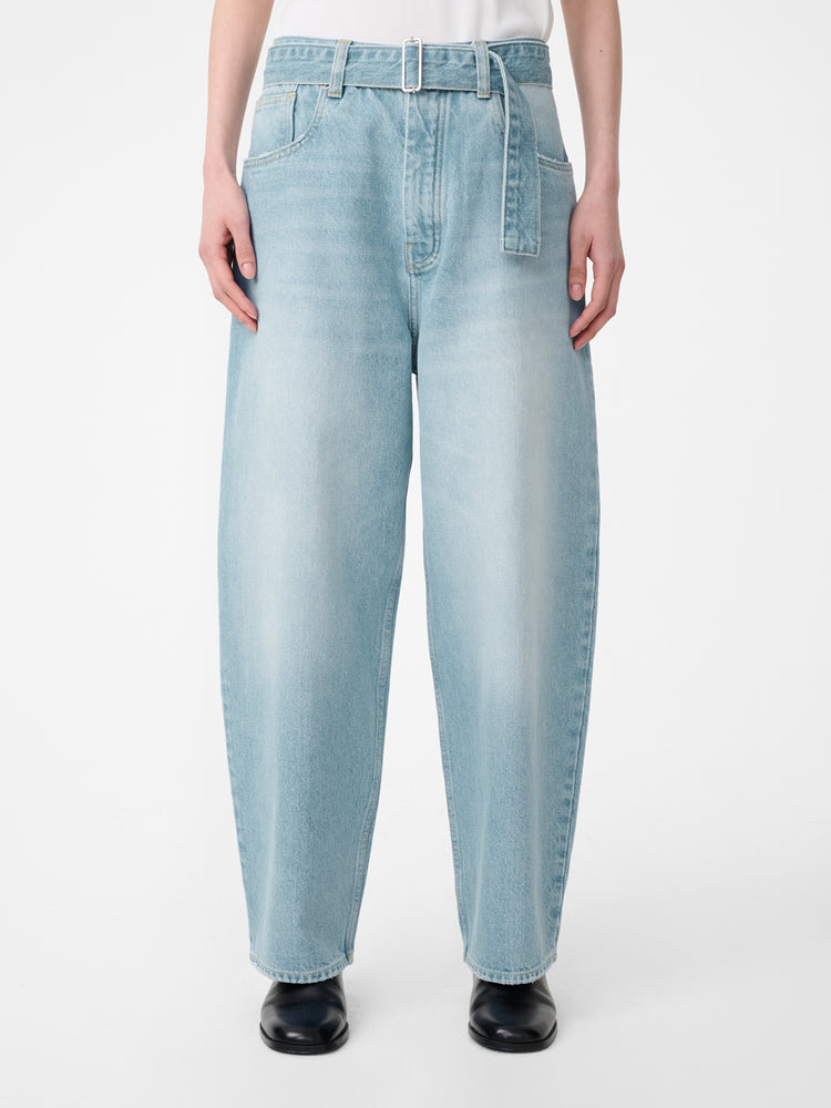 CAHUN DENIM PANT IN BLEACHED WASH