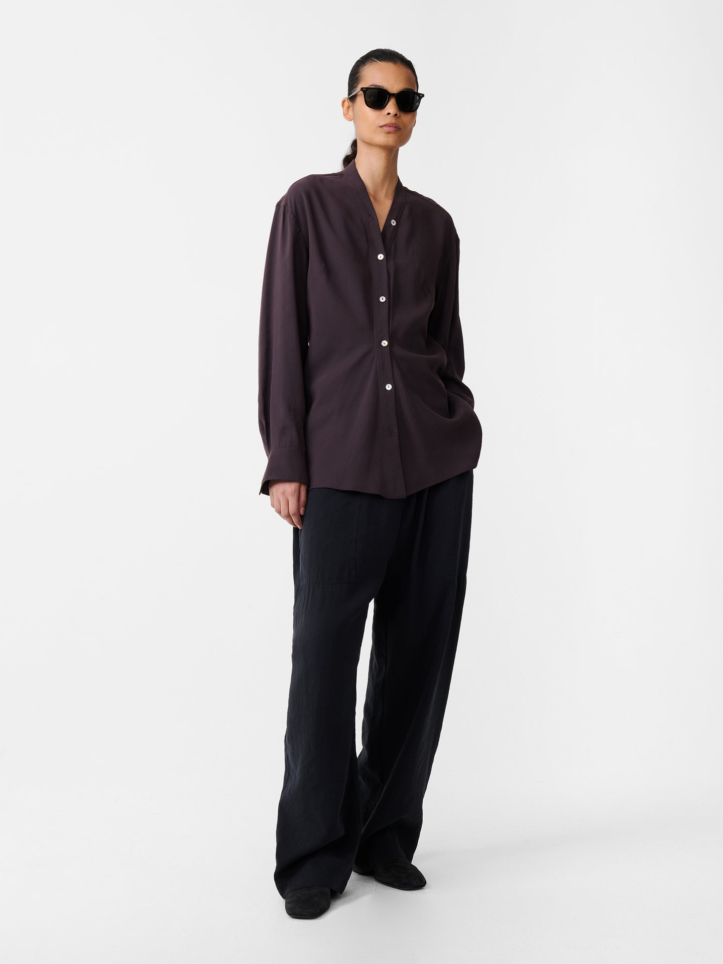 CAPEL PANT IN DARKEST NAVY