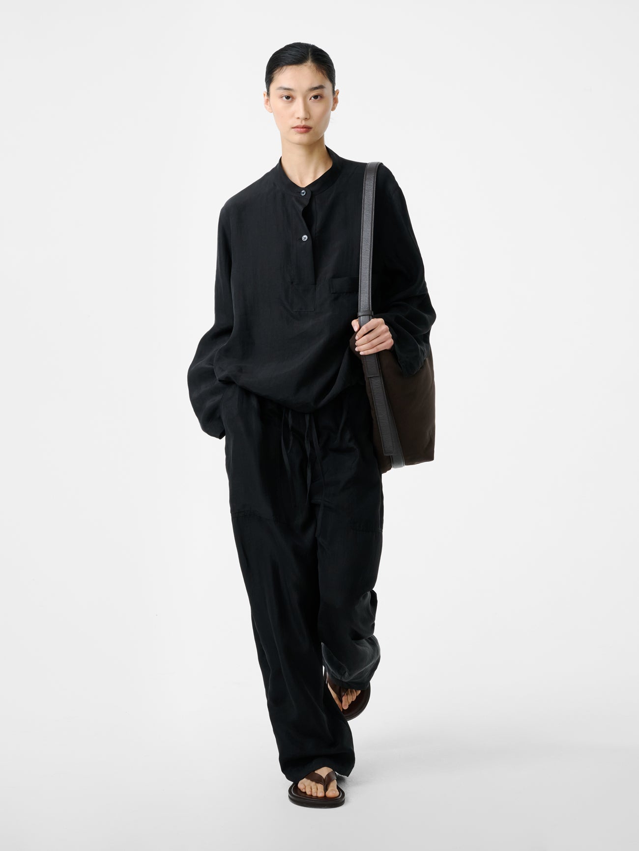 CAPEL TWILL PANT IN BLACK