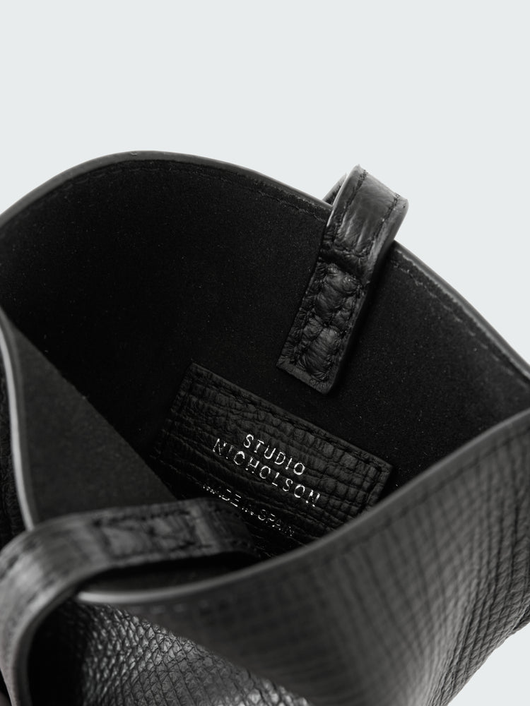 CARTMEL LEATHER POUCH IN BLACK