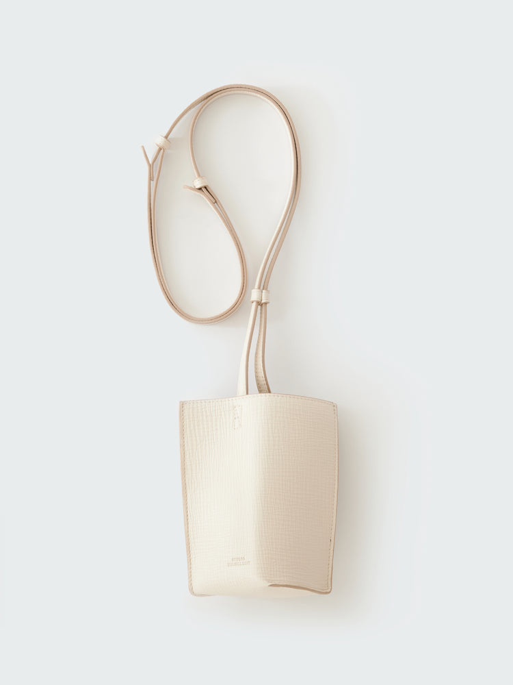 CARTMEL LEATHER POUCH IN PARCHMENT