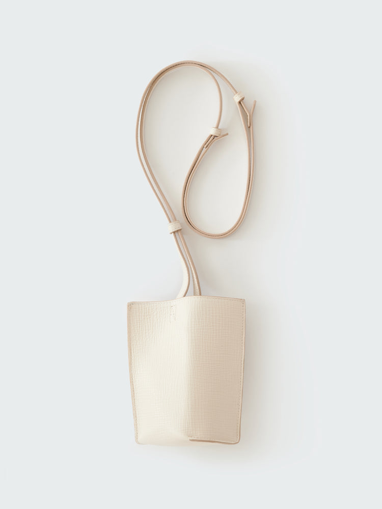 CARTMEL LEATHER POUCH IN PARCHMENT
