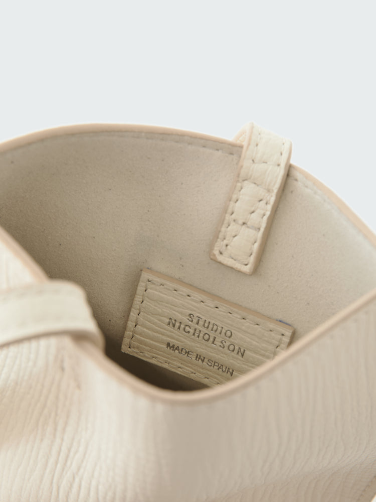 CARTMEL LEATHER POUCH IN PARCHMENT