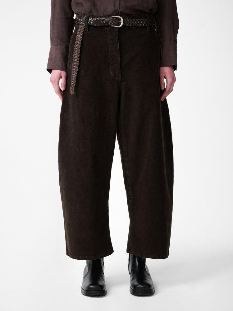 CHALCO CORDUROY WIDE LEG PANT IN COFFEE