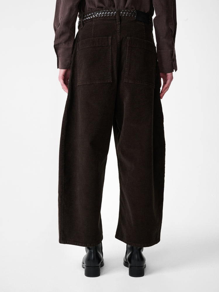 CHALCO CORDUROY WIDE LEG PANT IN COFFEE