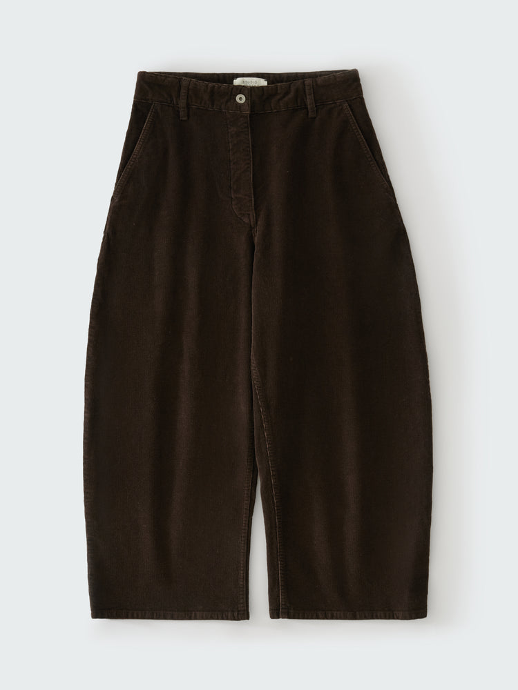 CHALCO CORDUROY WIDE LEG PANT IN COFFEE