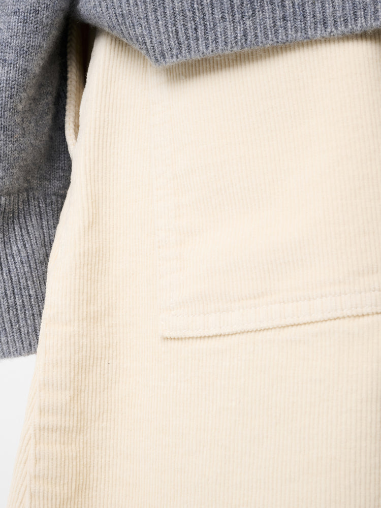 CHALCO CORDUROY WIDE LEG PANT IN PANNA
