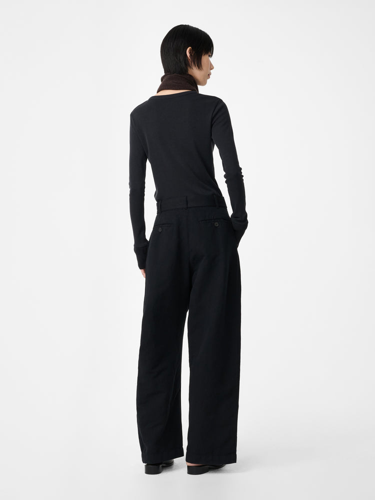CHATTO BELTED PANT IN BLACK