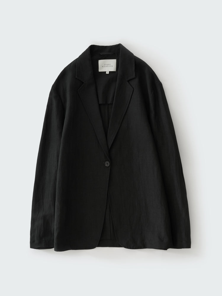DENISON LINEN JACLET IN BLACK