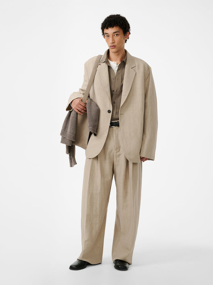 DENISON LINEN JACLET IN SAND