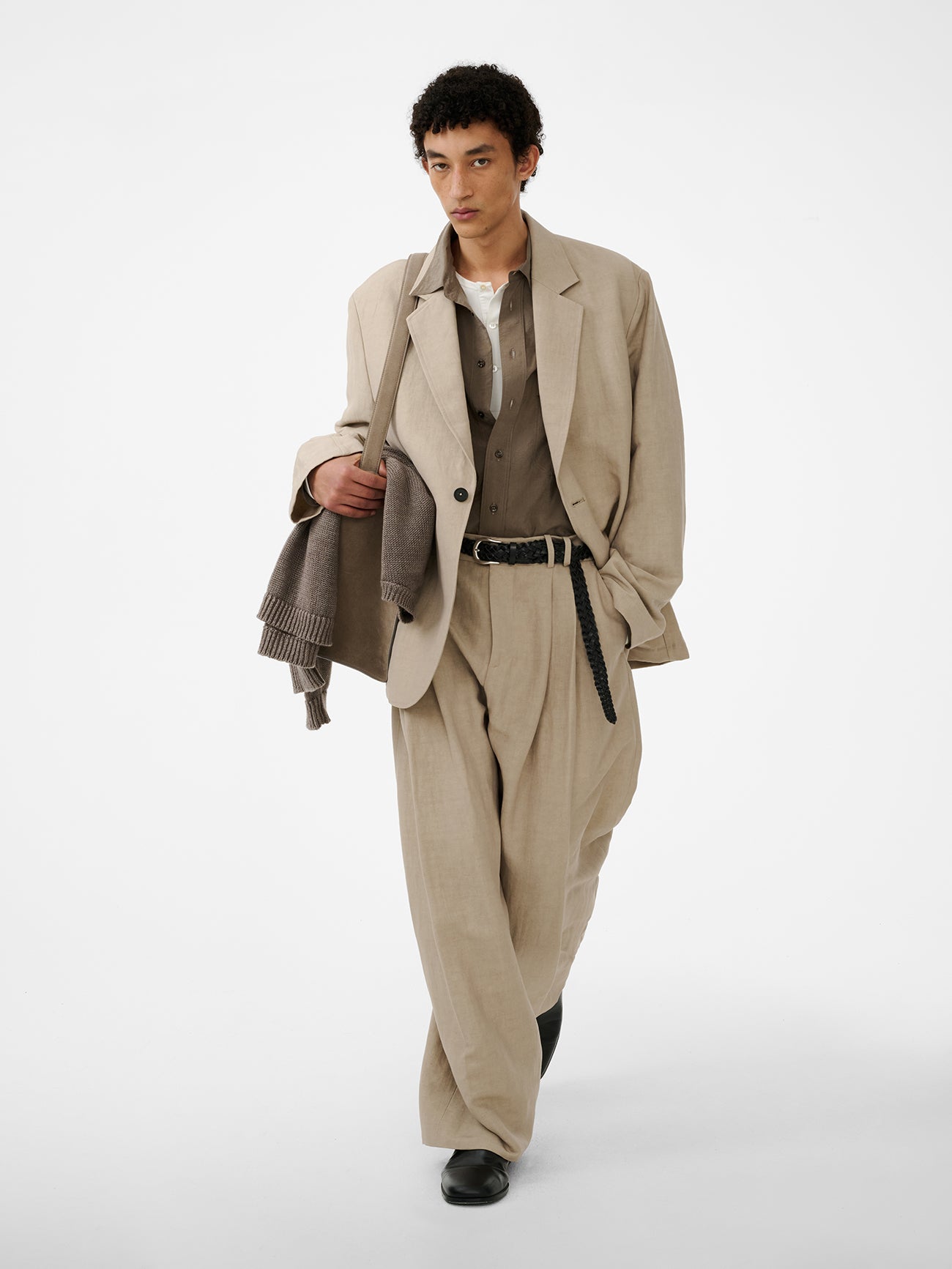 DENISON LINEN JACLET IN SAND
