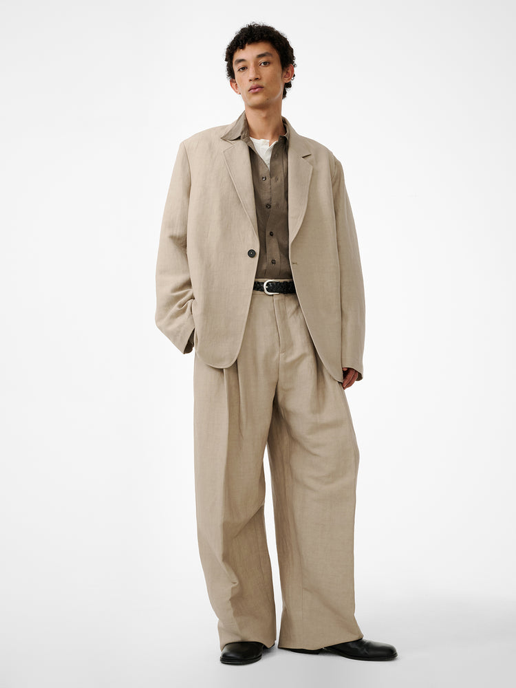 DENISON LINEN JACLET IN SAND