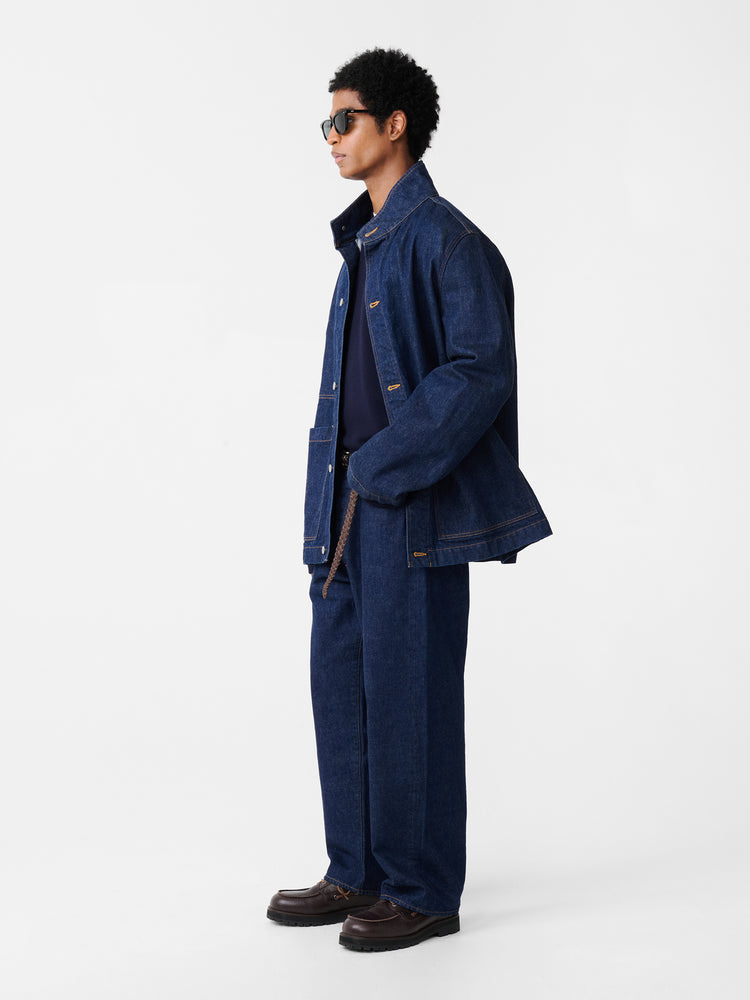 DISTRICT DENIM JACKET INDIGO WASH