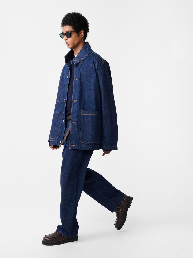 DISTRICT DENIM JACKET INDIGO WASH