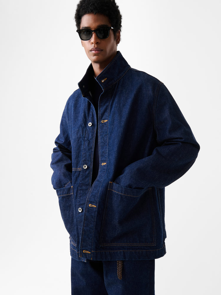 DISTRICT DENIM JACKET INDIGO WASH