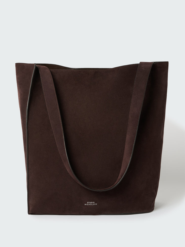 DOUBLET TYPE2 SUEDE BAG IN CONKER