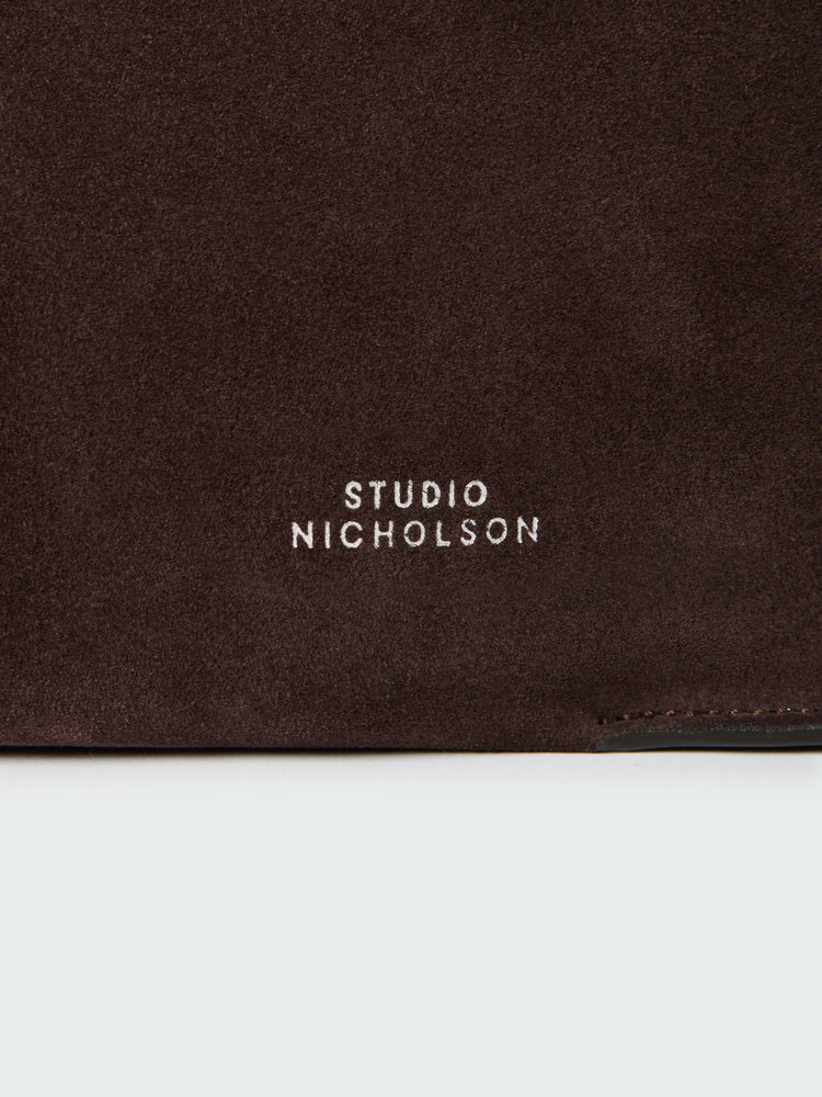 DOUBLET TYPE2 SUEDE BAG IN CONKER