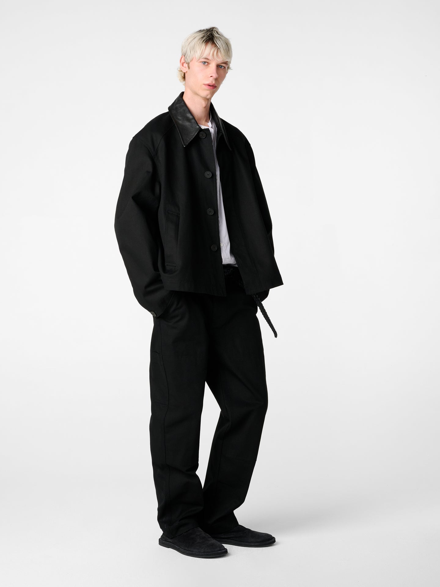 SN X AARON LEVINE DOVER JACKET IN BLACK