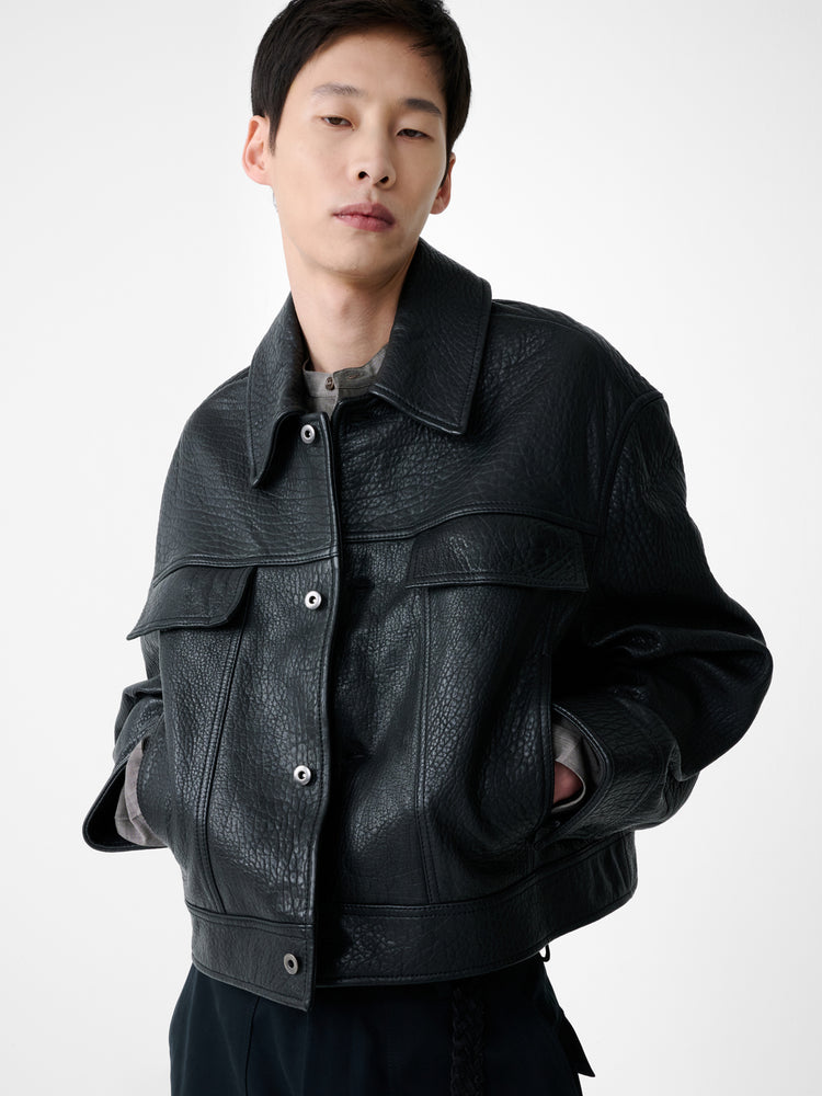 DOYARD  LEATHER JACKET IN BLACK